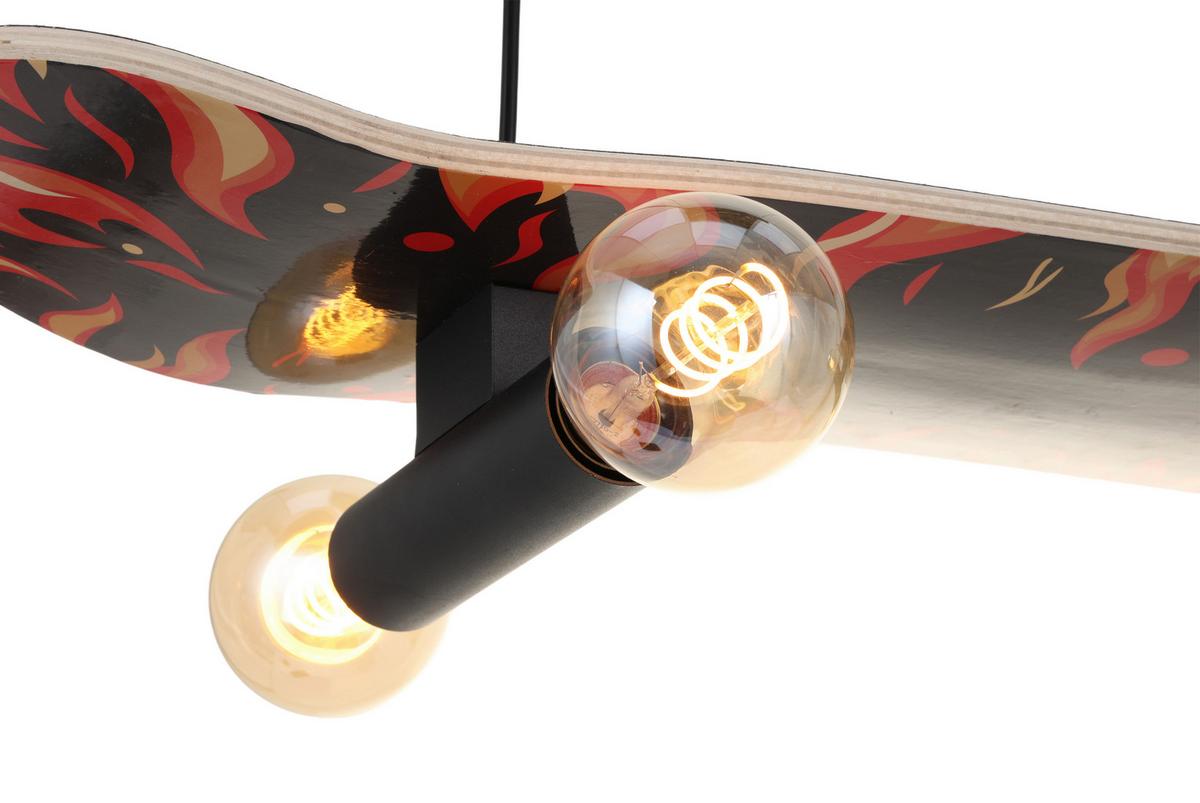 Hängeleuchte Sketi Schwarz max. 40 Watt - Schwarz, MODERN, Metall (78/20,5/120cm)