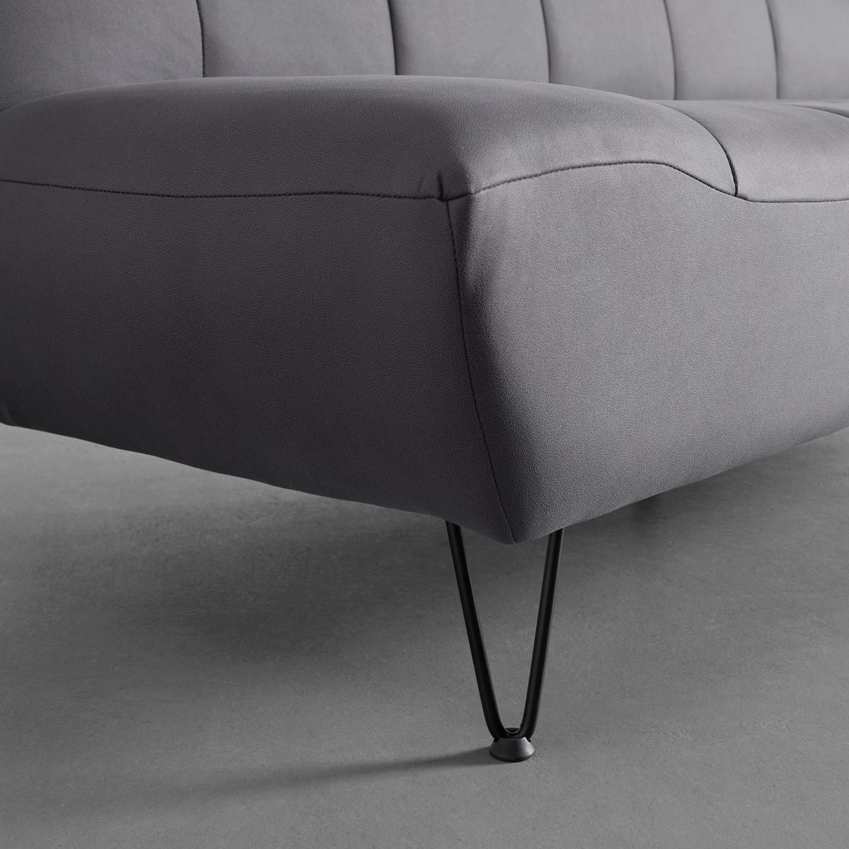 Zofa S Posteljno Funkcijo Geli, Temno Siva - temno siva/črna, Moderno, kovina/tekstil (192/88/97cm) - Bessagi Home