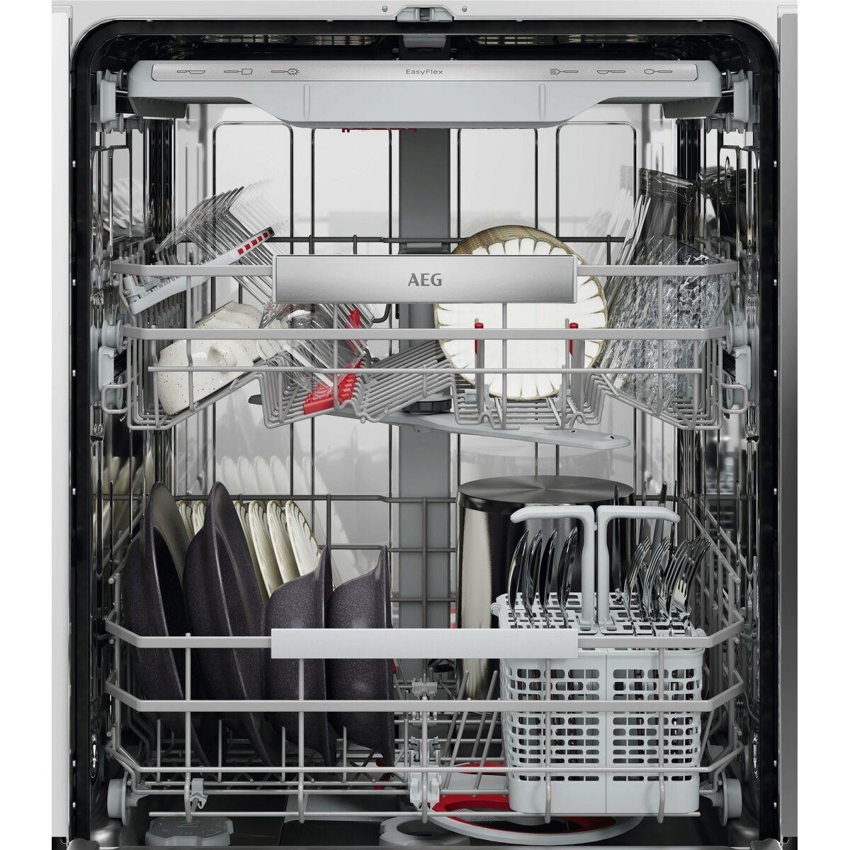 Geschirrspüller GX870BT - Weiß, Natur, Metall (59,6/86,5/55cm) - AEG