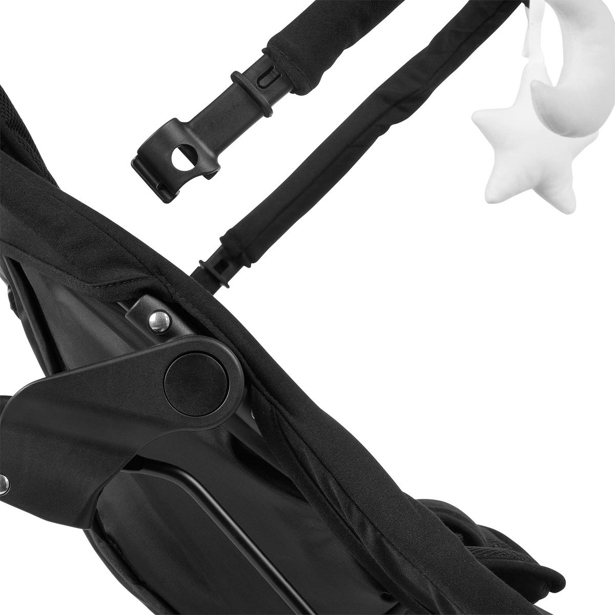 BUJAK LUNCH - czarny, Basics, tworzywo sztuczne/metal (66/45/48-58cm) - My Baby Lou