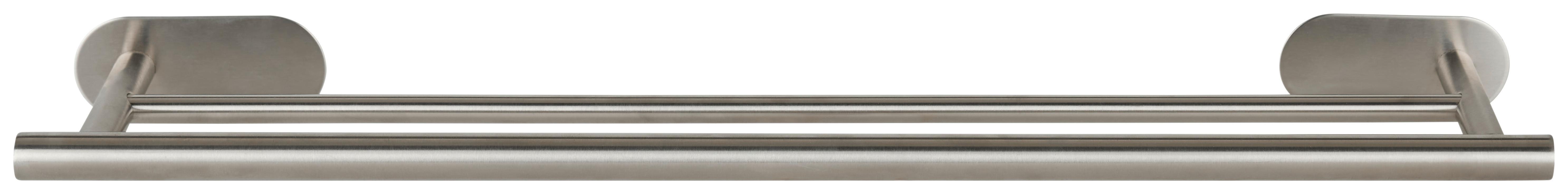 Handtuchstange in Edelstahlfarben - MODERN, Metall (60/4,5/12cm) - Mömax