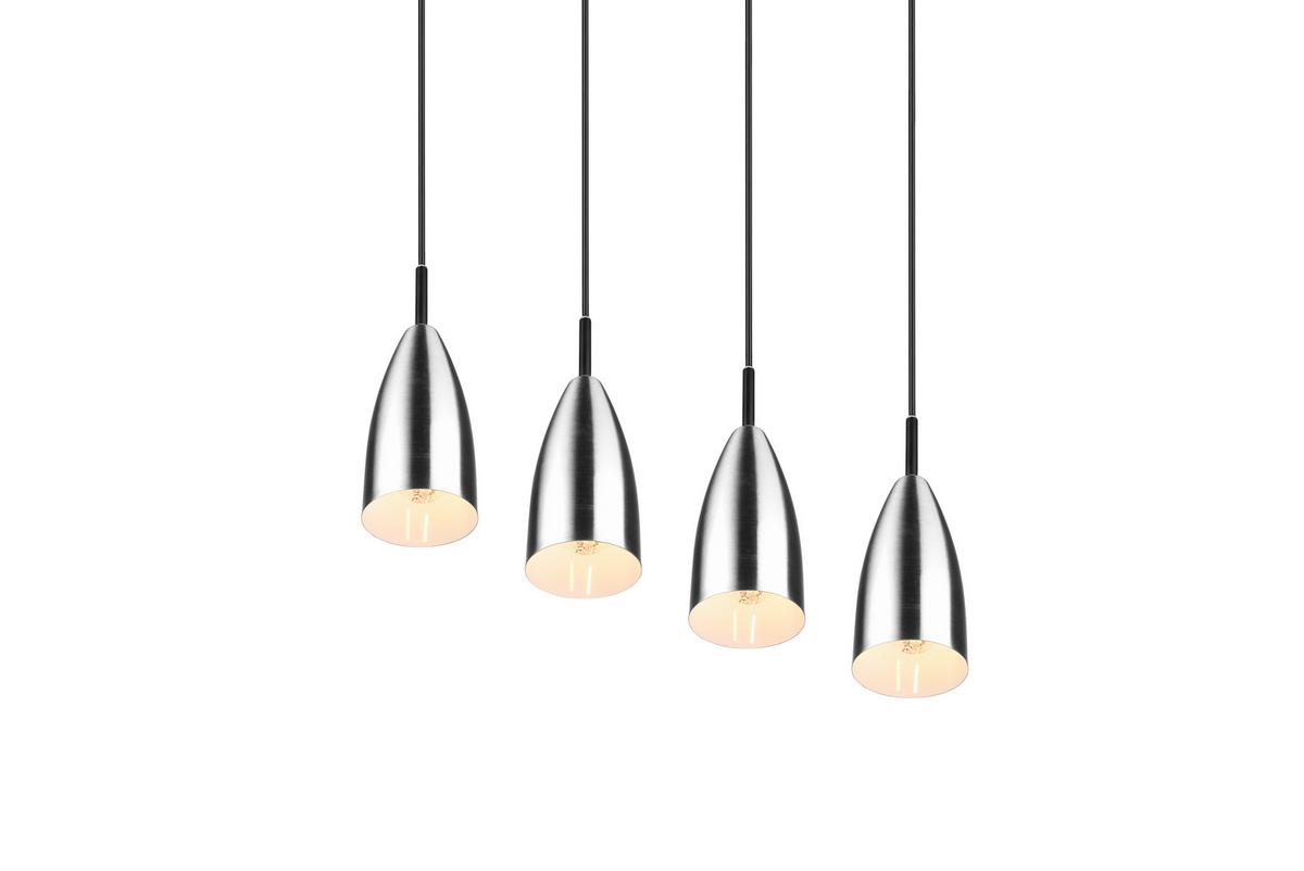 Pendelleuchte Farin Nickelfarben max. 25 Watt - Nickelfarben, Basics, Metall (58/150/9cm)