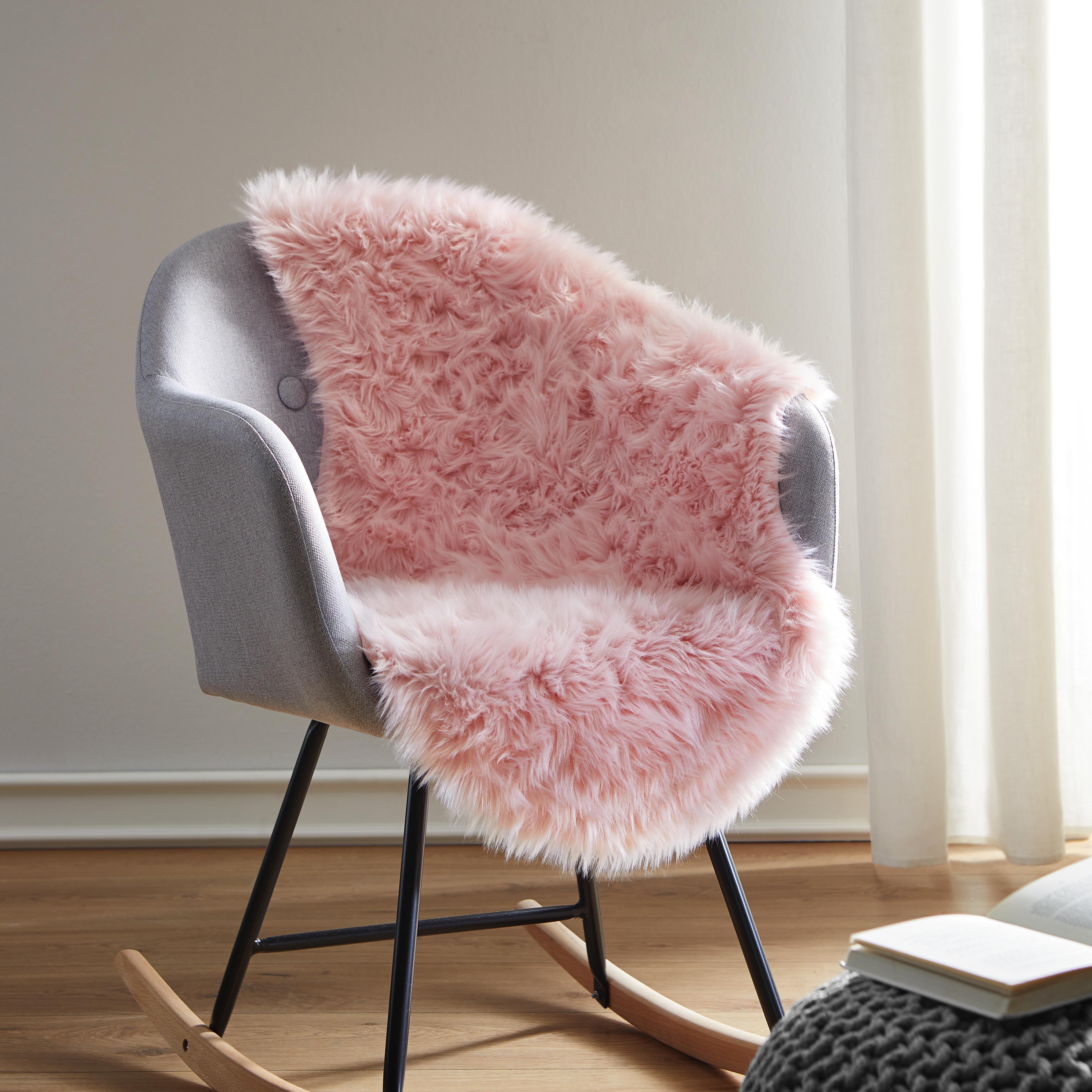 SCHAFFELL in Rosa ca.90x95cm 'Romy' - Rosa, MODERN, Textil (60/95cm) - Bessagi Home