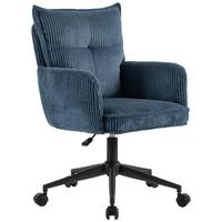 KRZESŁO OBROTOWE LUCIE  -EXKLUSIV- - niebieski/czarny, Design, tworzywo sztuczne/metal (58/84,5-92/64cm) - Carryhome