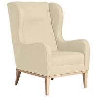 OHRENSESSEL ANGELO - Beige/Naturfarben, KONVENTIONELL, Holz/Textil (66/104/78cm) - Max Winzer