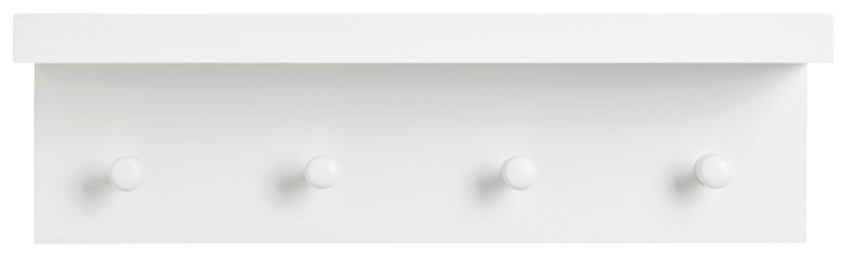 Zidna Vješalica Benny - bijela, Moderno, drvni materijal (40/12/10cm) - Modern Living