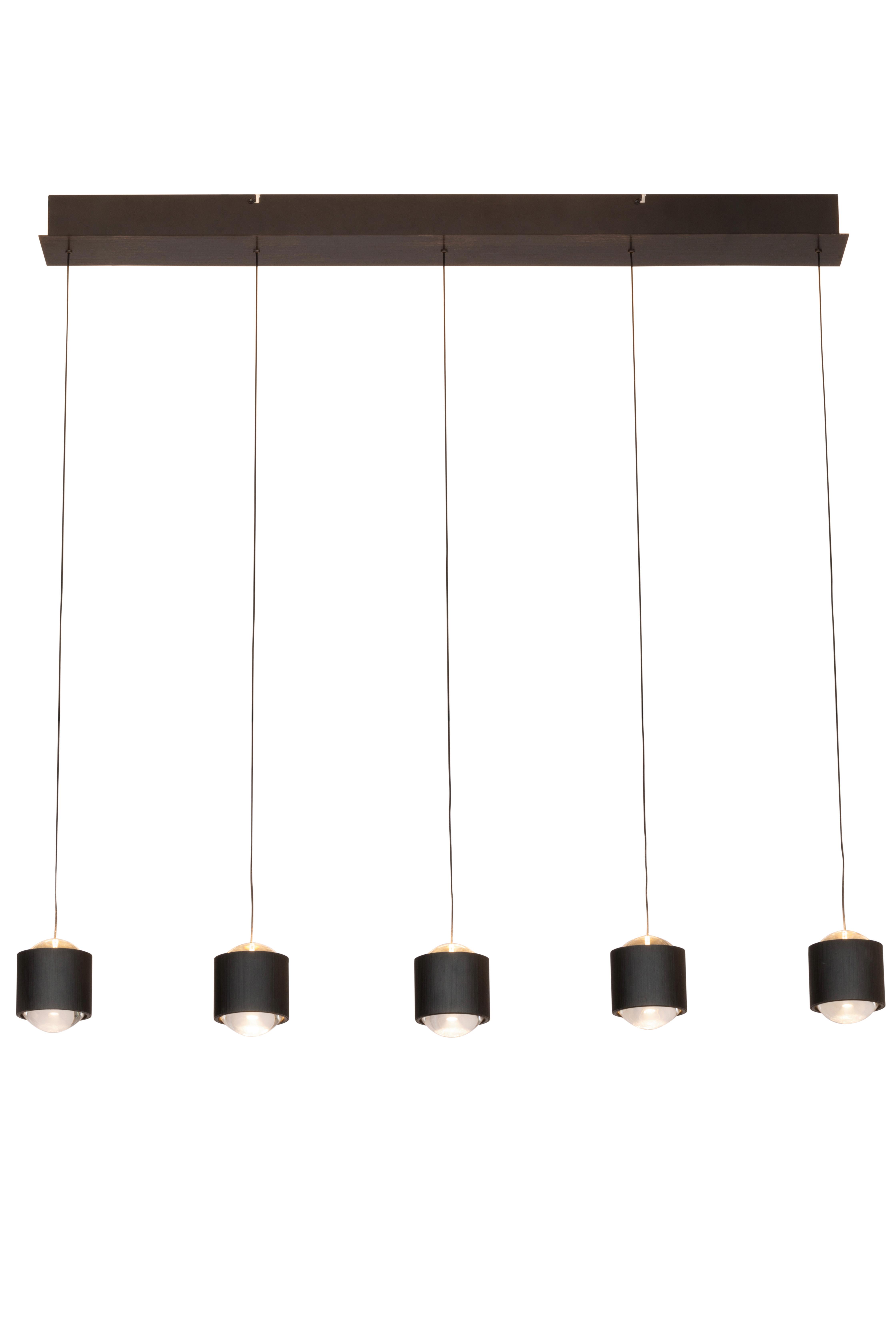 LAMPA WISZĄCA LED COLUMBIA *SBN* - czarny, Design, tworzywo sztuczne/metal (90/10/170cm) - Novel