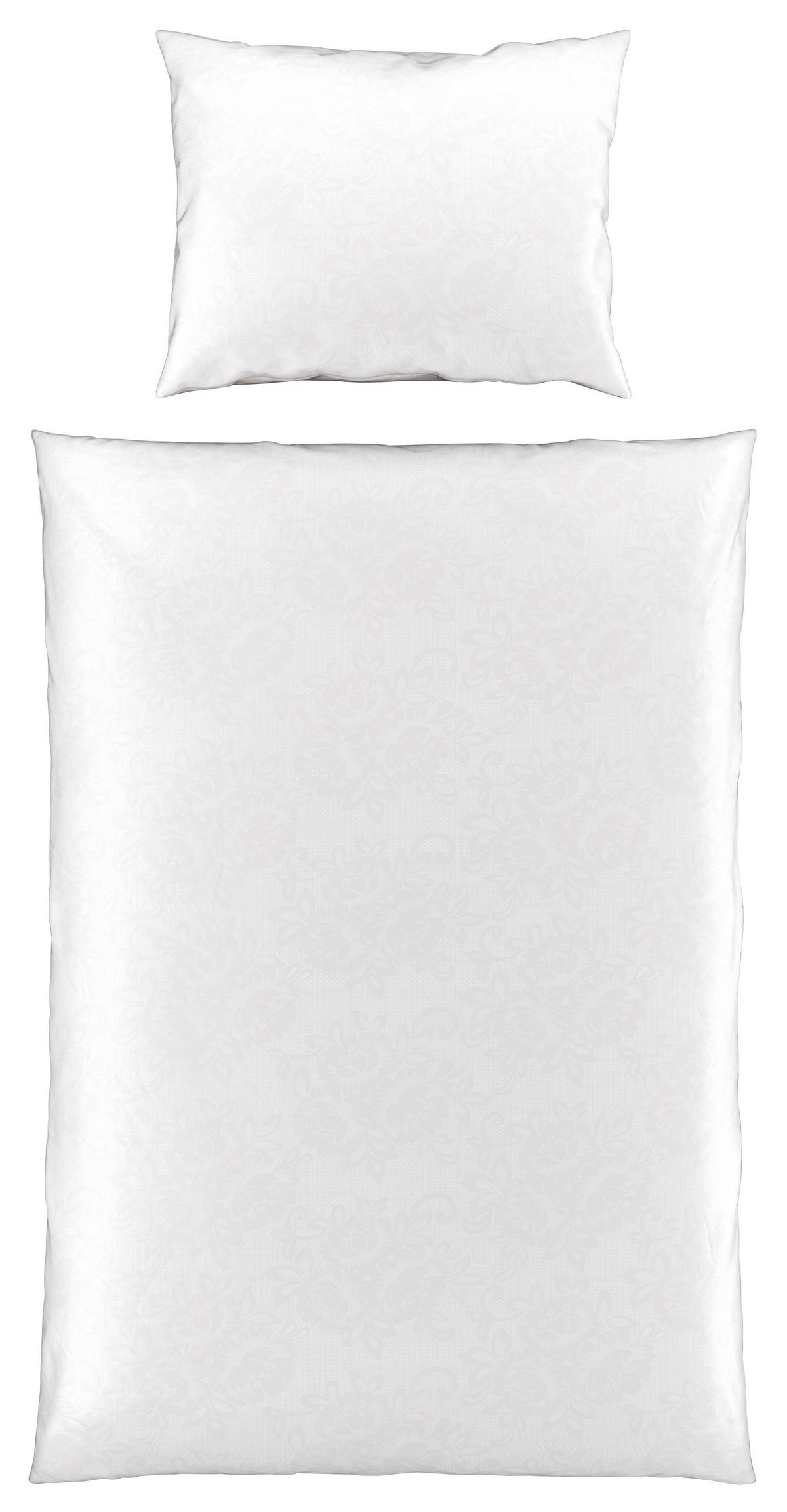 Ágyneműhuzat-garnitúra Senta - fehér, Romantik / Landhaus, textil (140/200cm) - Modern Living