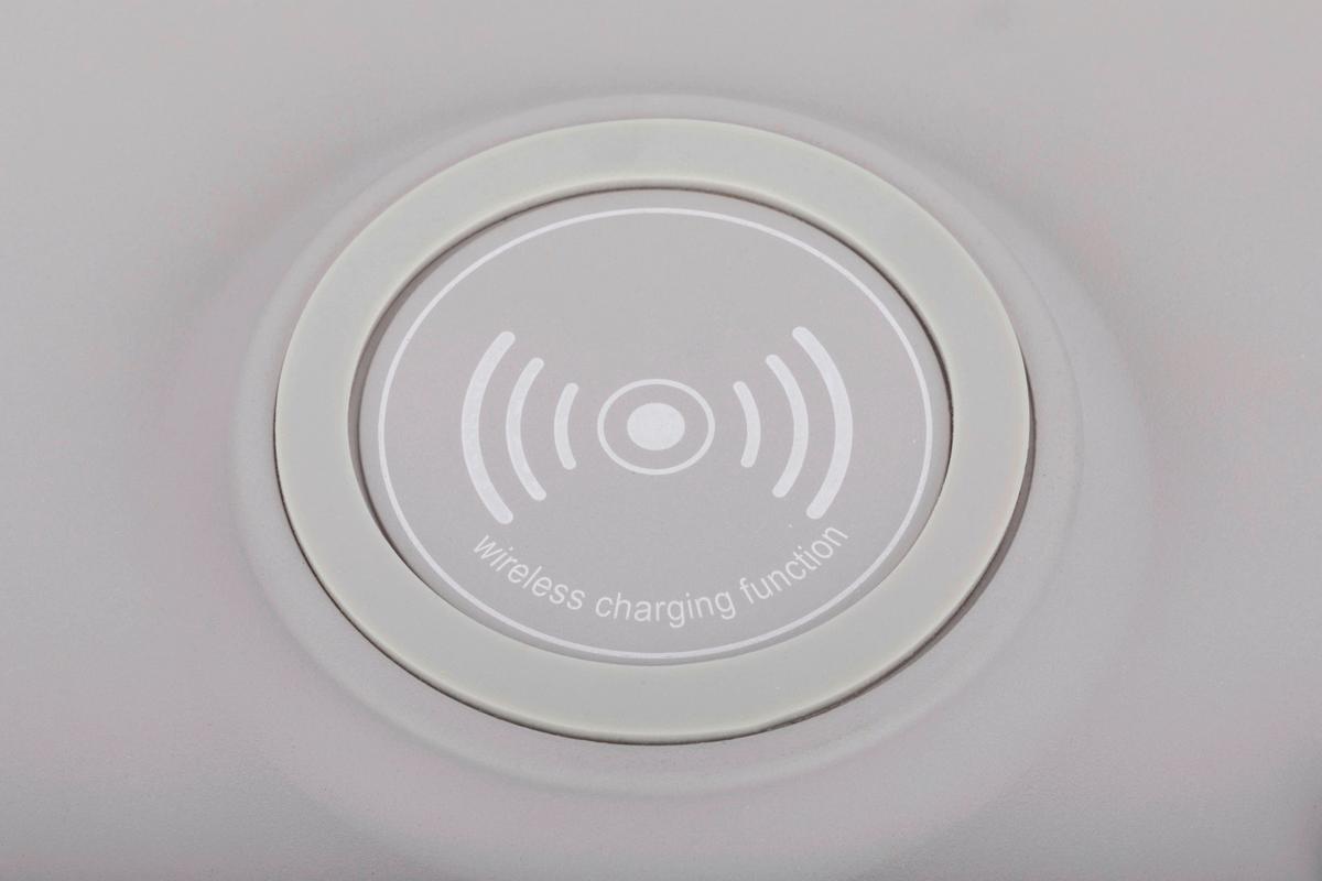 LAMPA STOŁOWA LED PATERSON *SBN* - szary, Design, tworzywo sztuczne/metal (25/12/33cm) - Novel