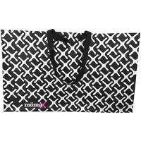 Einkaufstasche Mömax L in Schwarz/Weiß - Schwarz/Weiß, KONVENTIONELL, Kunststoff (75/45/22cm) - Modern Living