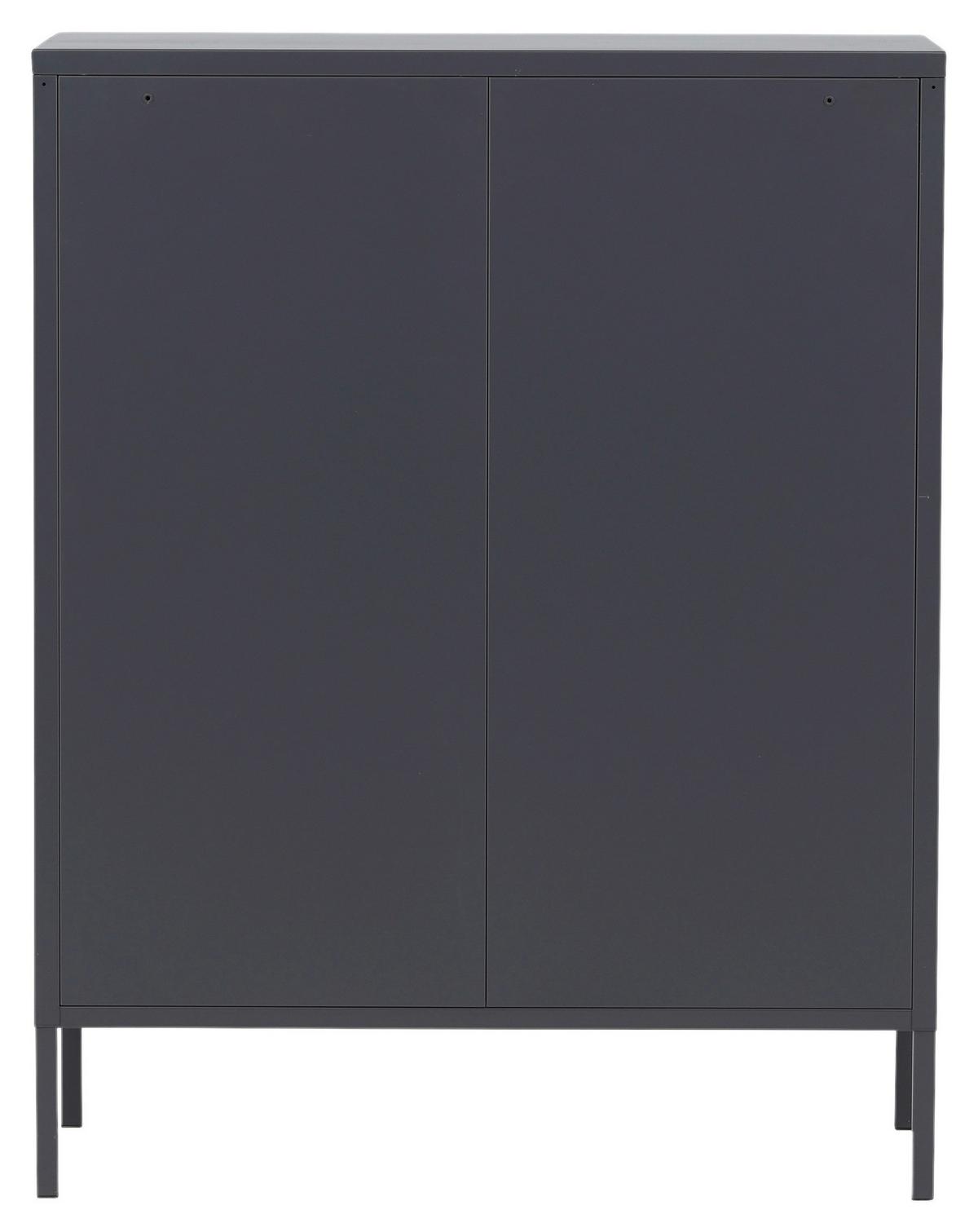 SIDEBOARD MISHA - Schwarz, Design, Metall (80/101.5/40cm) - Livetastic