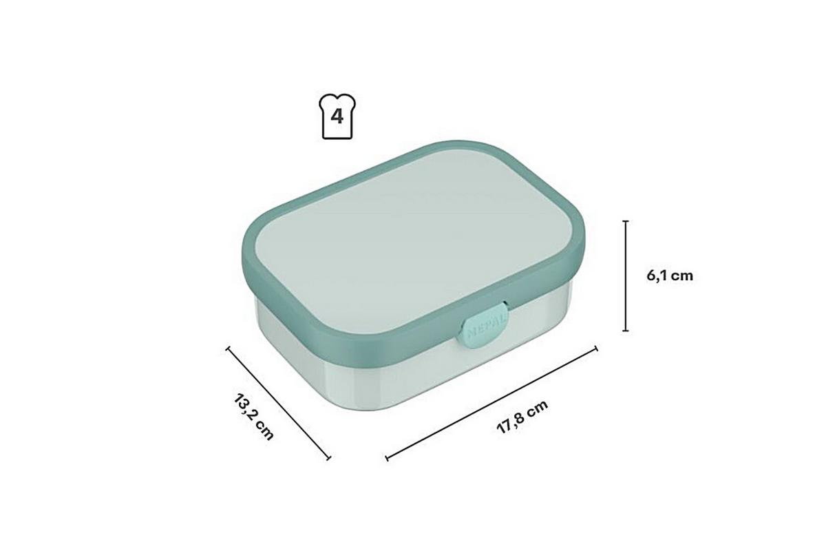 ZESTAW LUNCHOWY 107410165409 - biały/jasnoróżowy, Konventionell, tworzywo sztuczne (20,5/7,5/18,8cm) - Mepal