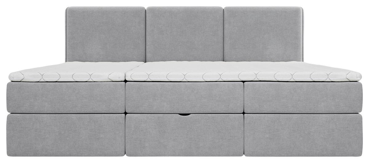 Familienbett Domino Combo Dunkelgrau ca.240x200cm - Dunkelgrau/Schwarz, MODERN, Holz/Holzwerkstoff (240/200cm) - MID.YOU