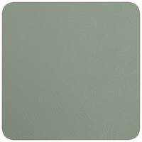 Untersetzer Jette aus Leder in Grün - Grün, Leder (10/10cm) - Premium Living