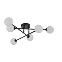 Deckenleuchte Lp-002/6c Bk Dorado 6 - Schwarz, Konventionell, Metall (65/60/20cm)