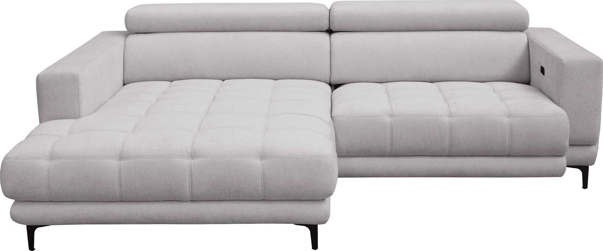 Sarokkanapé Aspen - szürkésbézs, Konventionell, faalapú anyag/textil (192/264cm)