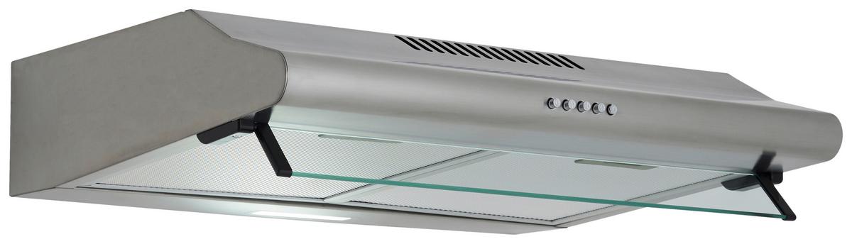 Dunstabzugshaube Tila ca. 60/13/50 cm Edelstahlfarben - Edelstahlfarben, Trend, Glas/Metall (60/13/50cm) - Respekta