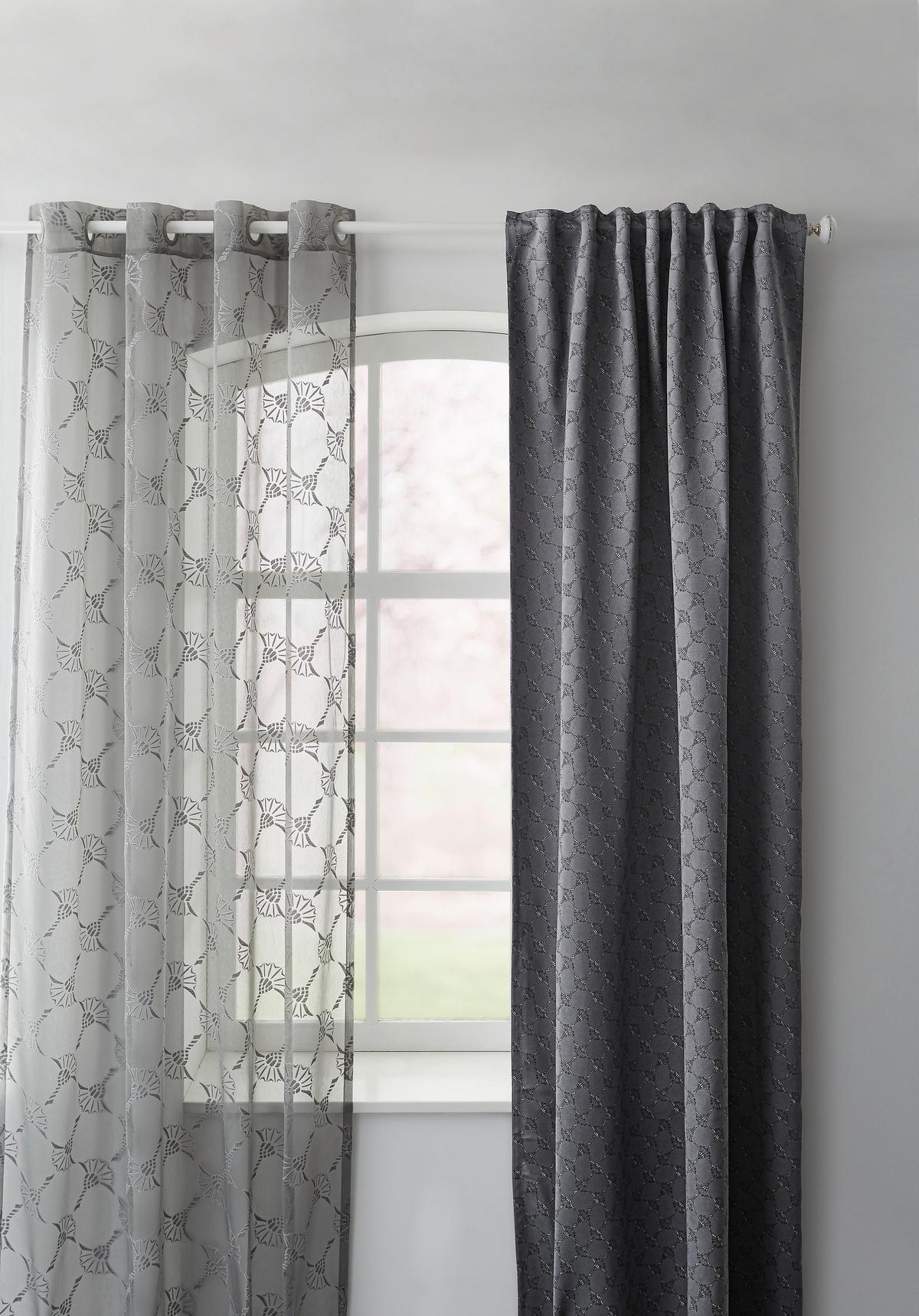 ZASŁONA GOTOWA J-SHADE JOOP! - beżowy, Design, tkanina (130/250cm) - Joop!