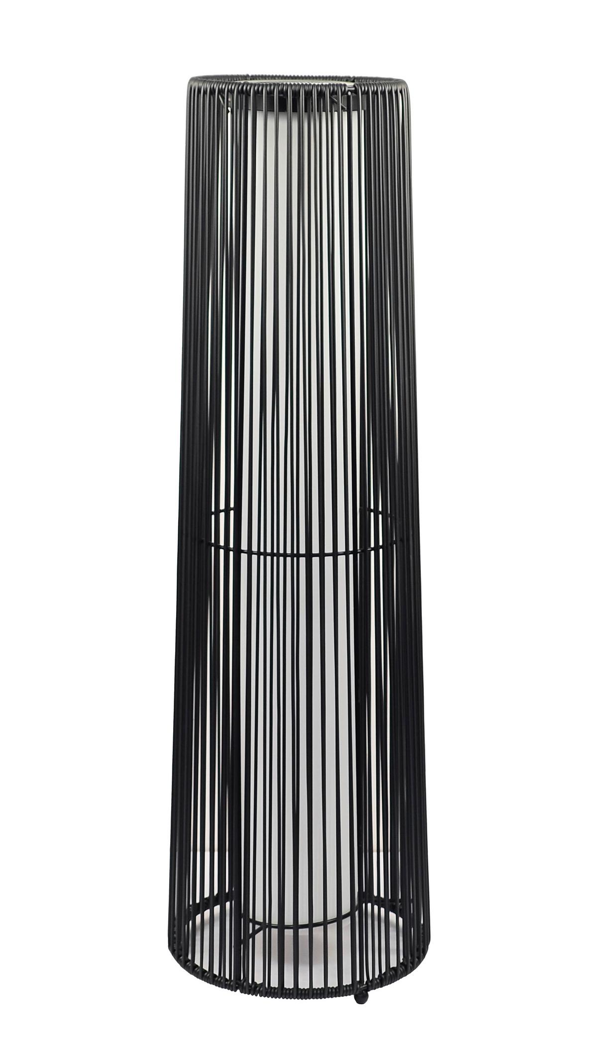 Solarna Svetilka Schopi - črna, Romantika, kovina/umetna masa (22/73cm) - Mömax