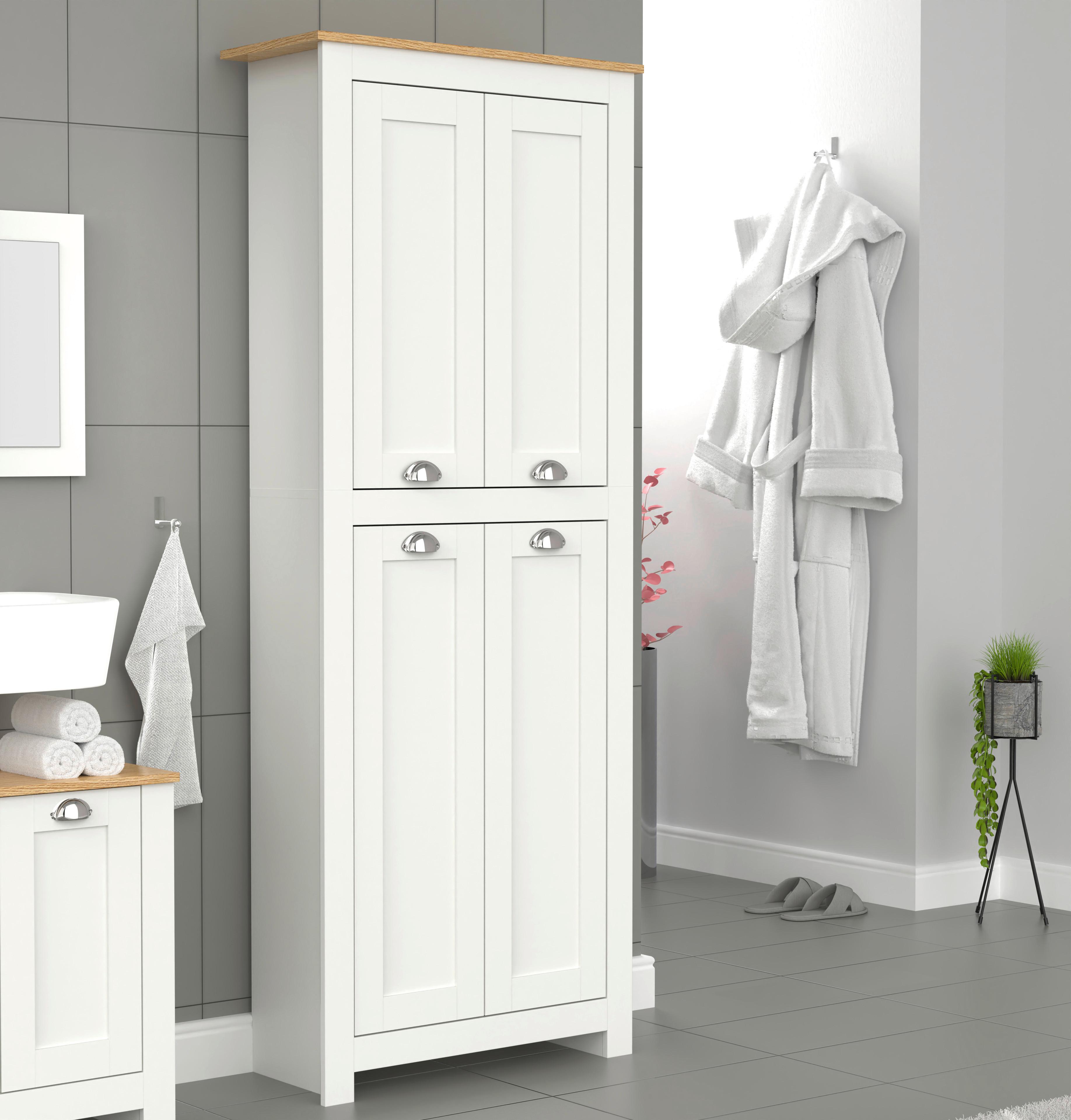 ARMOIRE À PORTES BATTANTES BALUSA - Honigeiche/Weiss, Lifestyle, Holzwerkstoff (72/184/31,5cm) - MID.YOU
