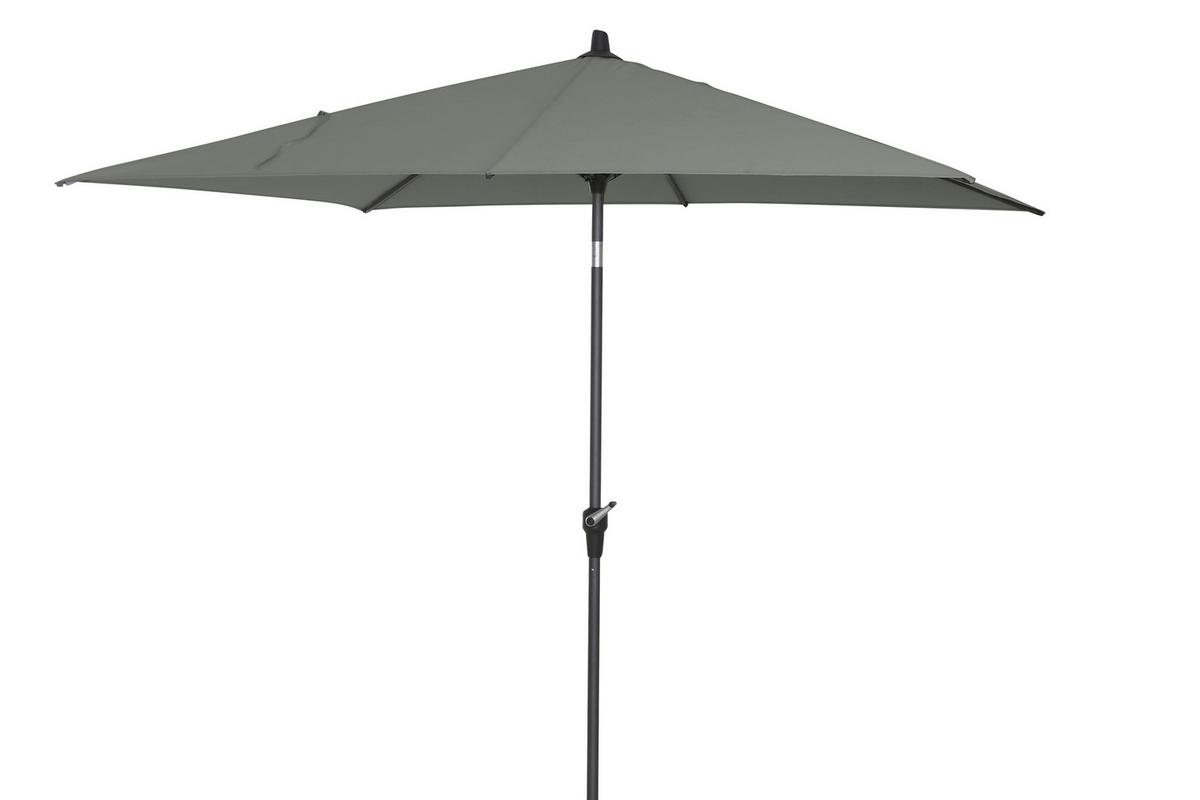 Sonnenschirm Anthrazit/ Olivgrün ca. 250x238x200 cm - Anthrazit/Olivgrün, KONVENTIONELL, Textil/Metall (250/200cm) - Siena Garden