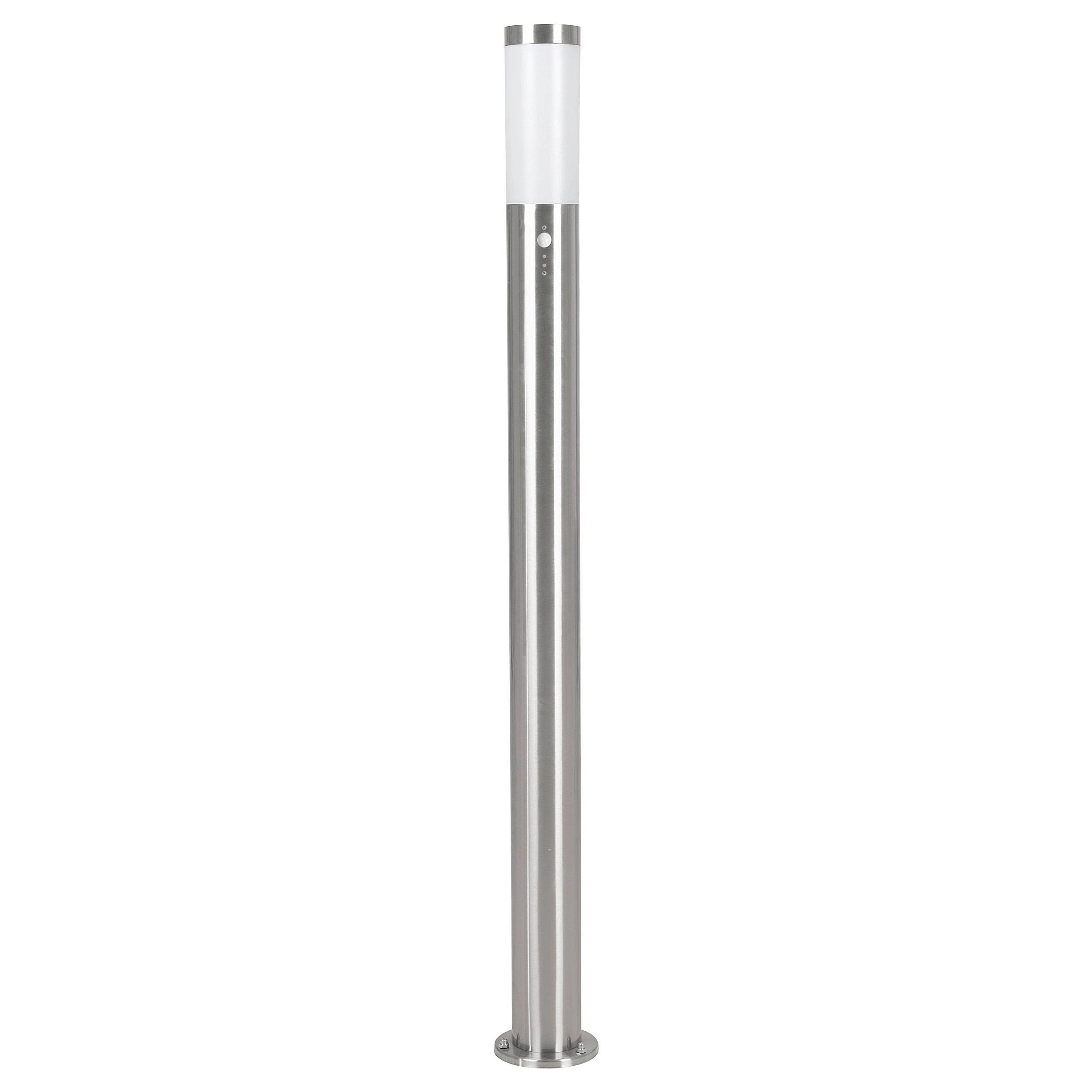 Wegeleuchte Helsinki H-1100 Weiss - Weiss/Edelstahlfarben, Basics, Kunststoff/Metall (7,5/110cm) - Eglo