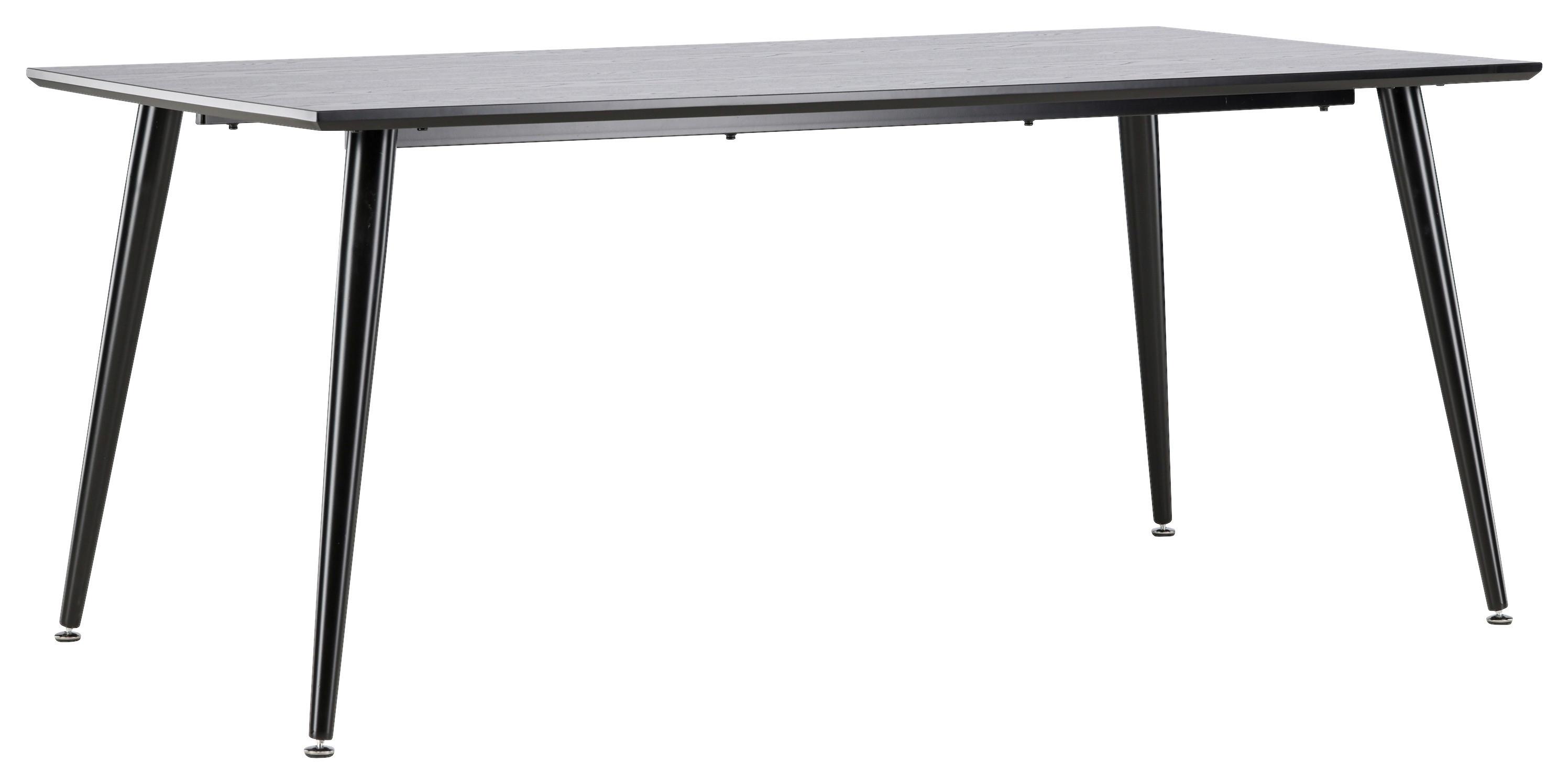 ESSTISCH DIPP - Schwarz, Design, Holzwerkstoff/Metall (180/90/75cm) - Livetastic