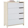 Kommode Weiß/Natur - Weiß/Naturfarben, MODERN, Holz (80/102/40cm) - Zandiara Kommode Weiß/Natur - Weiß/Naturfarben, MODERN, Holz (80/102/40cm) - Zandiara