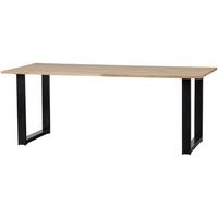 Esstisch Tablo Naturfarben/Schwarz L: 200cm - Schwarz/Naturfarben, MODERN, Holz/Metall (200/90/75cm) - Livetastic