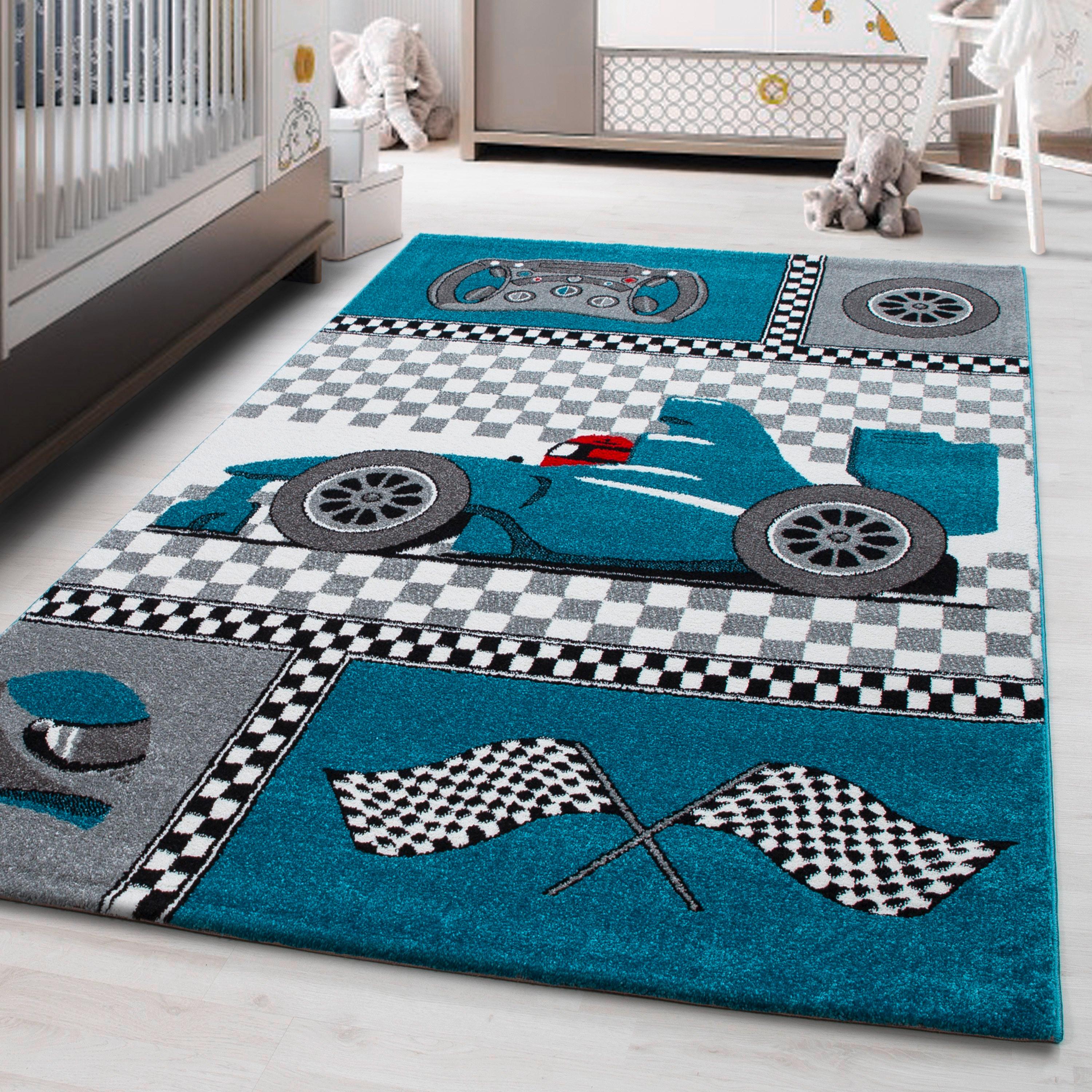 Kinderteppich Kids Blau ca. 160x200cm - Blau, Trend, Textil (160/230cm)