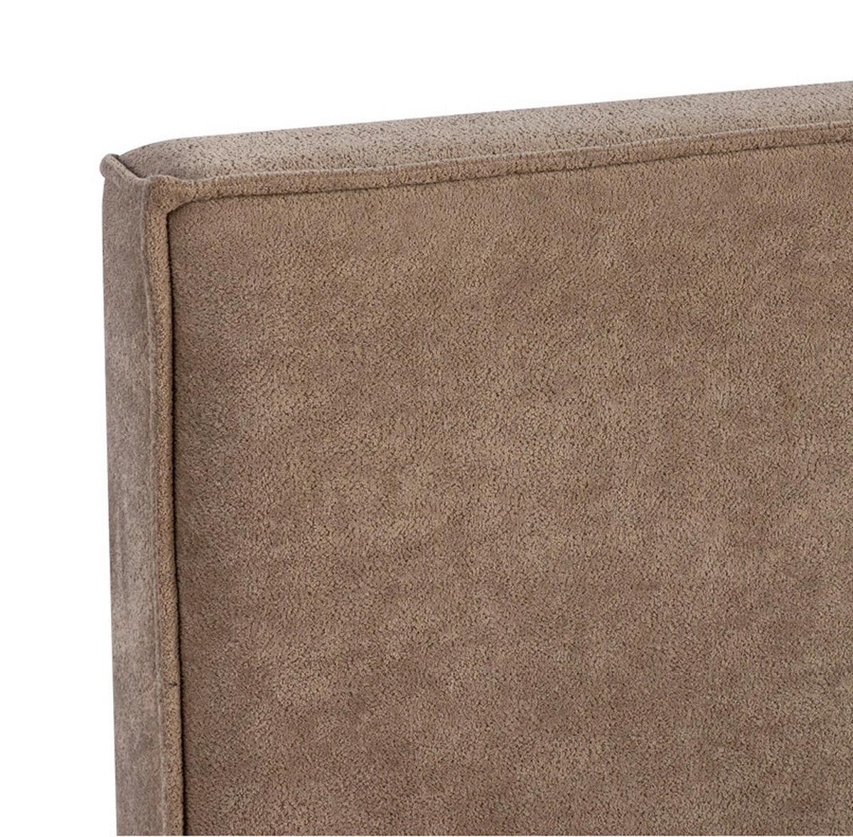 Polsterbett Serena Braun ca. 180x200 cm Stauraum - Schwarz/Naturfarben, MODERN, Holz/Kunststoff (180/200cm) - Bessagi Home