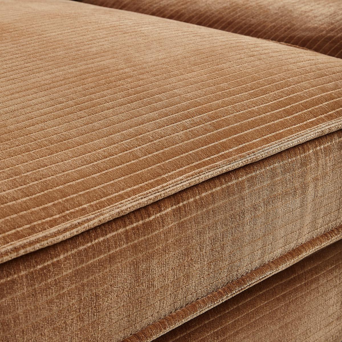 Velika Zofa Missisipi - opečnato rjava/črna, Moderno, umetna masa/tekstil (273/74/110cm) - Premium Living