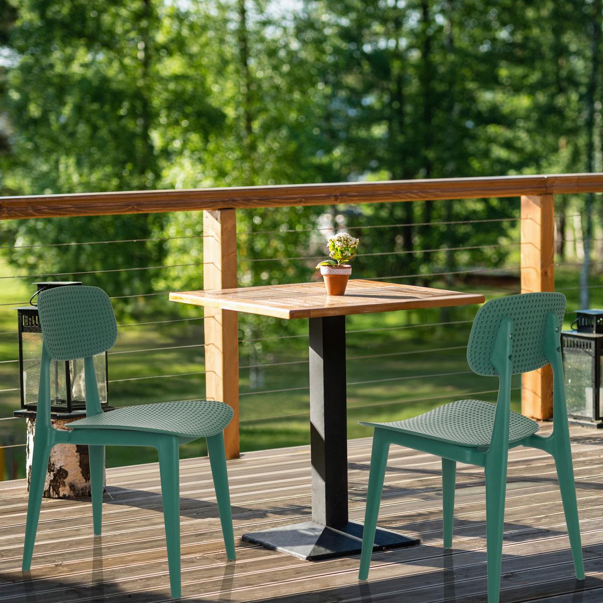 Vrtni Stol Artifo Hol, Zelena - zelena, Basics, umetna masa (42/79/51cm) - MID.YOU