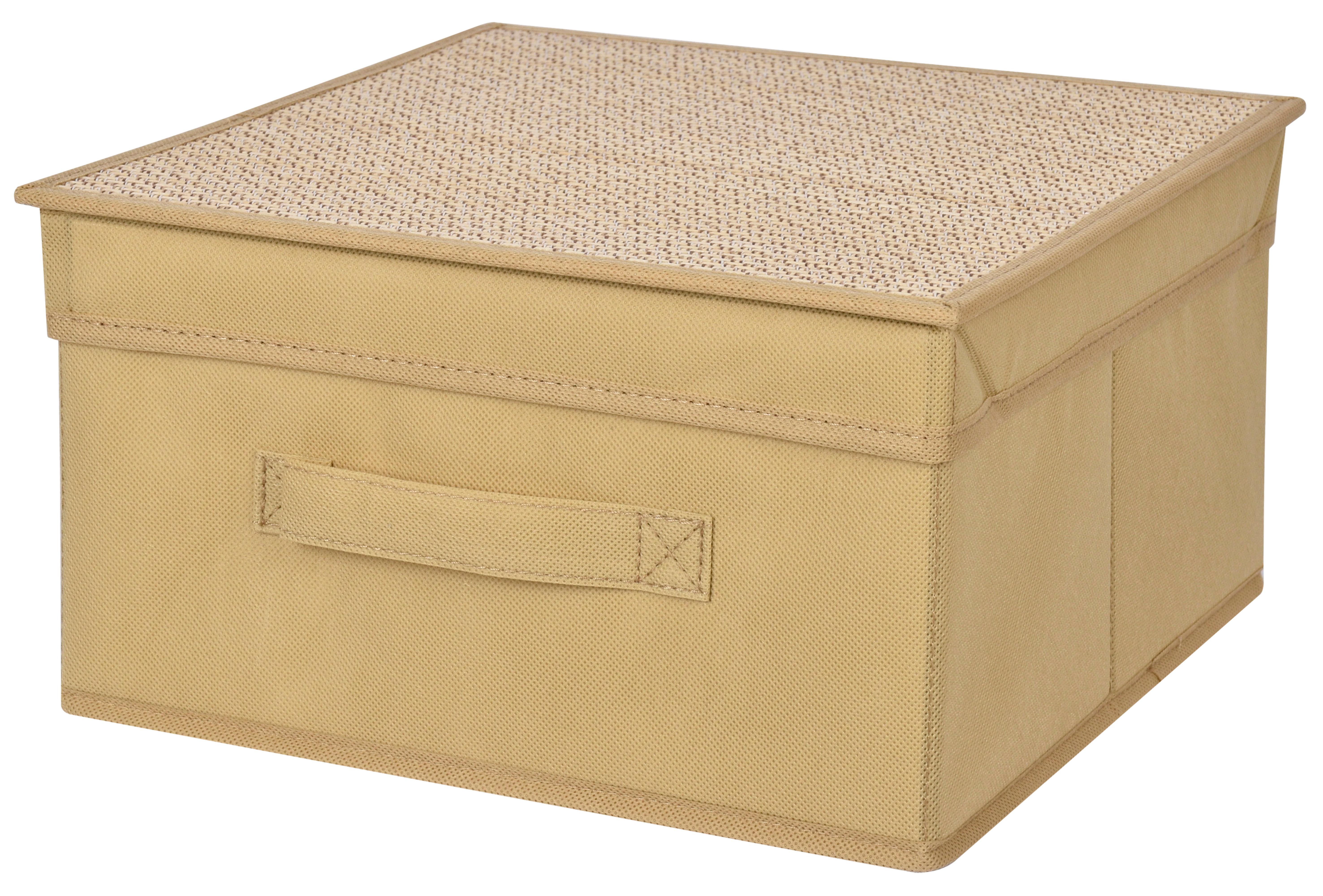 Kutija Za Odlaganje 30x30x16cm Smart - bež, Konvencionalno, karton/tekstil (30/30/16cm) - Mömax