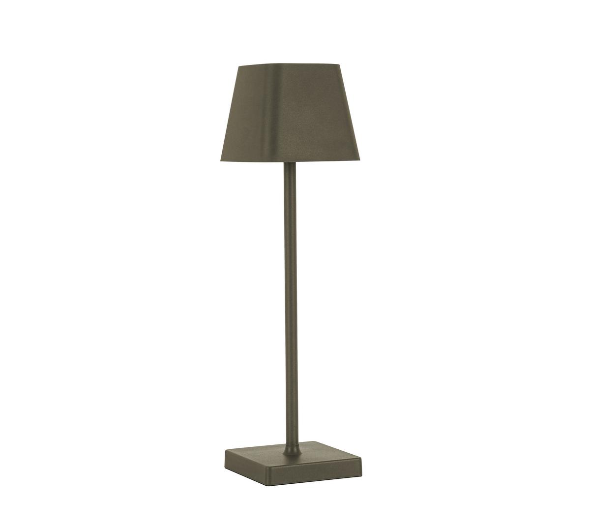 LAMPA STOŁOWA Z AKUMULATOREM LINO *SBN* - szary, Design, tworzywo sztuczne/metal (10/38cm) - Novel