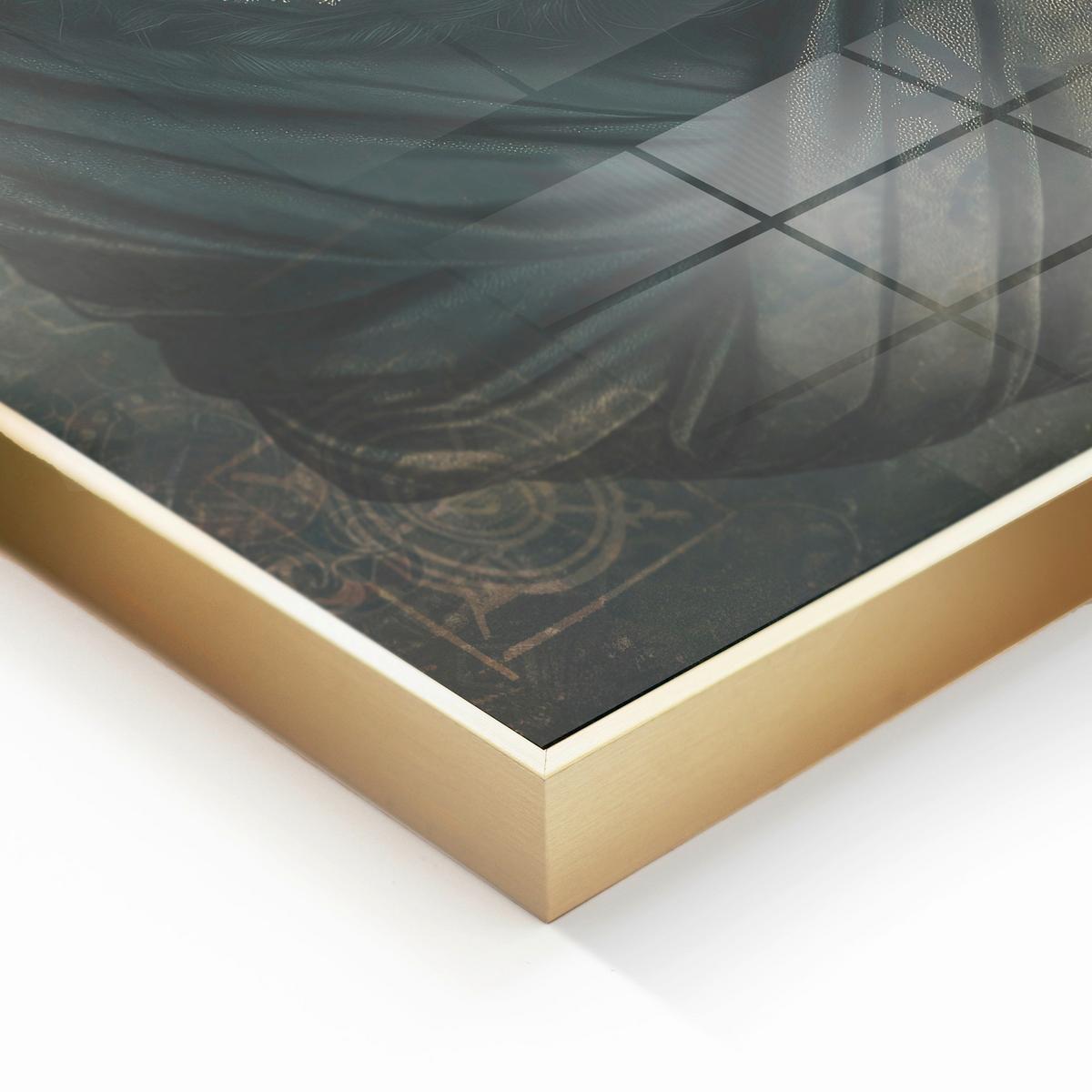 Glasbild Multicolor ca. 80x120cm - Multicolor, Basics, Glas/Holz (80/120cm)