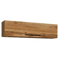 Stenski Regal Arila Xl, Hrast - črna/medeni hrast, Moderno, kovina/leseni material (115/30/30cm) - MID.YOU