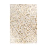 FLACHWEBETEPPICH LAVIN 725 GOLD / MULTI - Goldfarben/Multicolor, Konventionell, Leder (120/170cm) - Kayoom