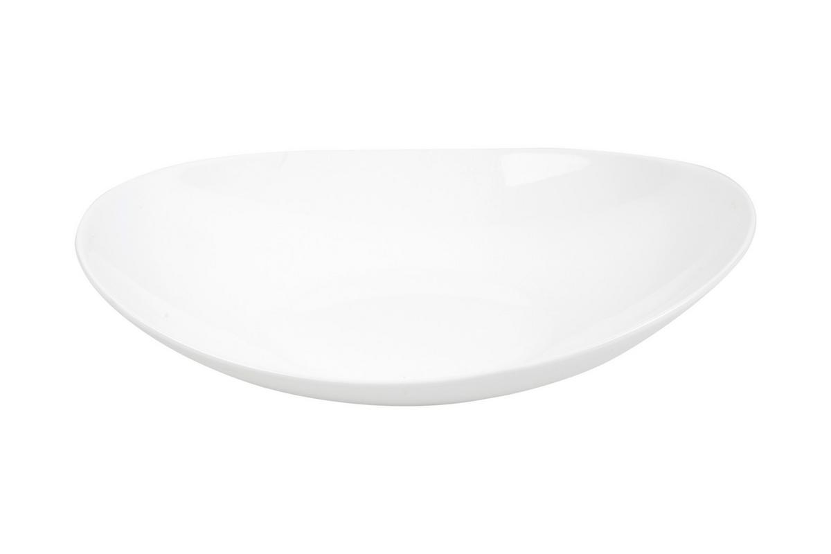 Tésztás Tányér Brigitte - fehér, Konventionell, Üveg (22,5/3,5cm) - Based