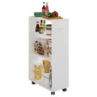 Večnamenski Voziček Tusal, Bela - bela, Moderno, kovina/leseni material (25/50/85cm) - MID.YOU