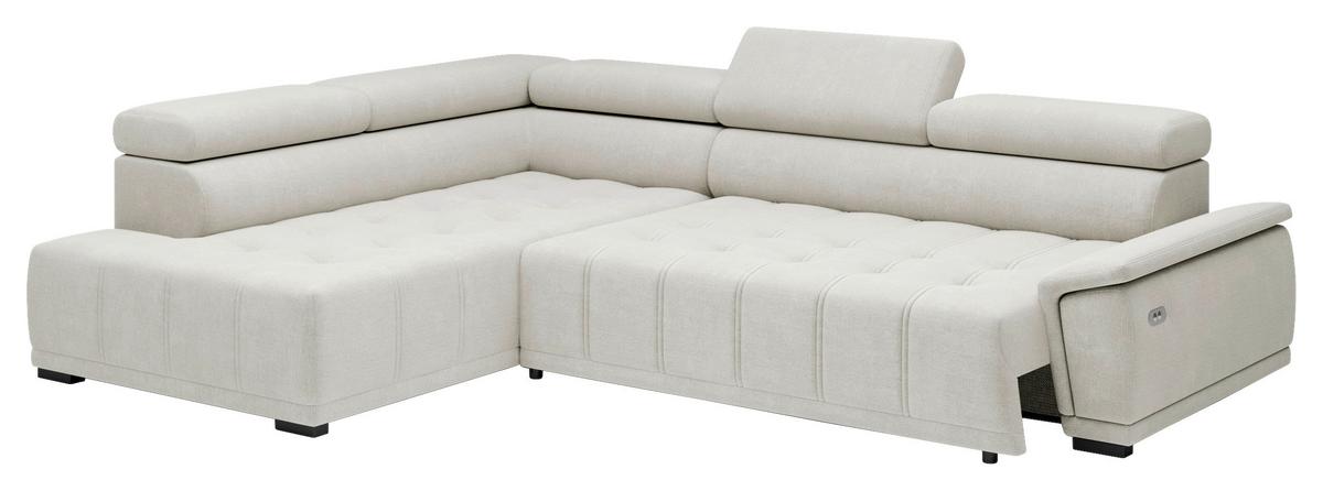 Kutna Garnitura Gremio - boje pijeska/crna, Moderno, tekstil/plastika (106/283cm) - Modern Living