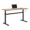 SKRIVBORD CARMELO I - svart/ekfärgad, Modern, metall/trämaterial (140/70-117/60cm) - Mömax
