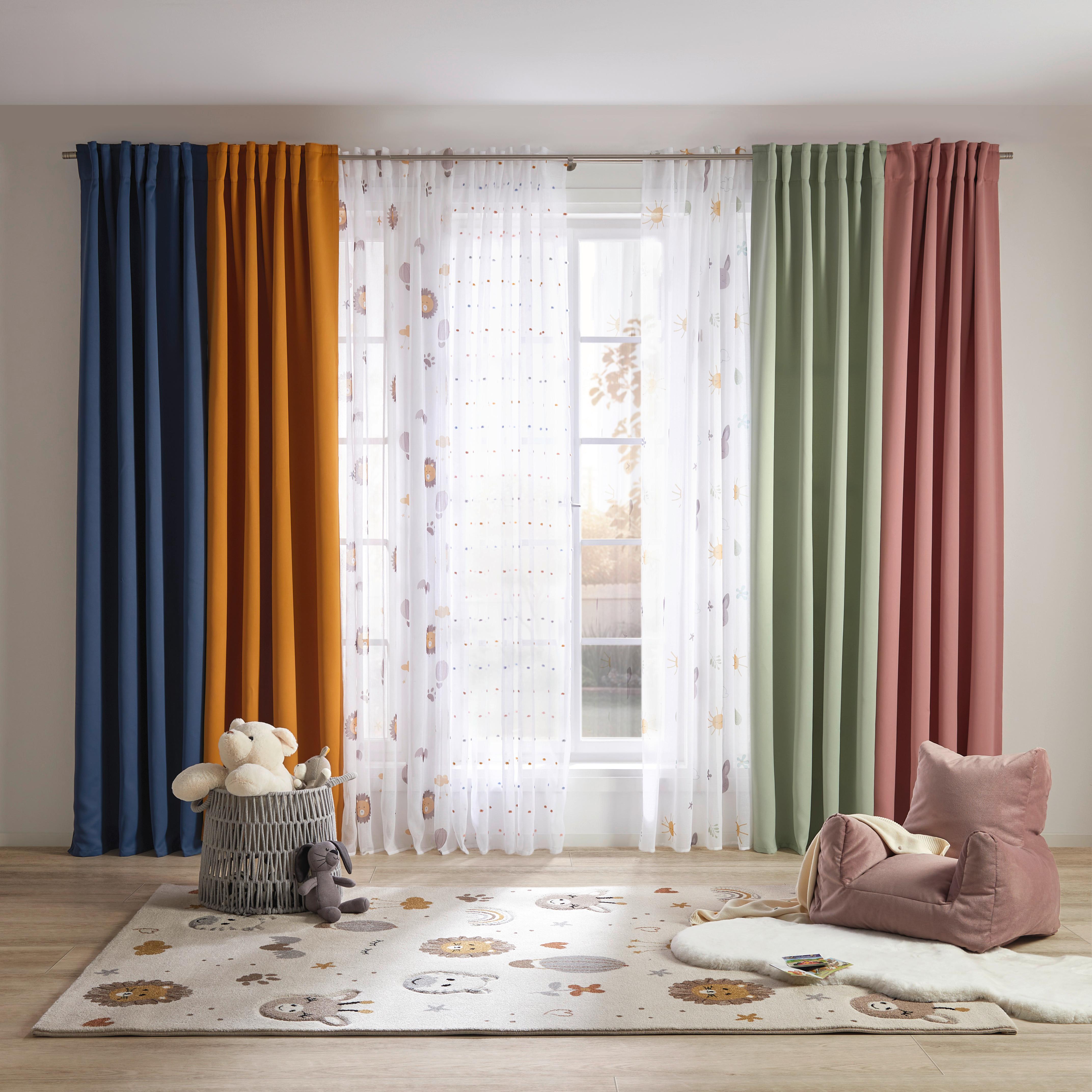 Končana Zavesa Picco -Ext- - bela/večbarvno, tekstil (140/245cm) - Zandiara