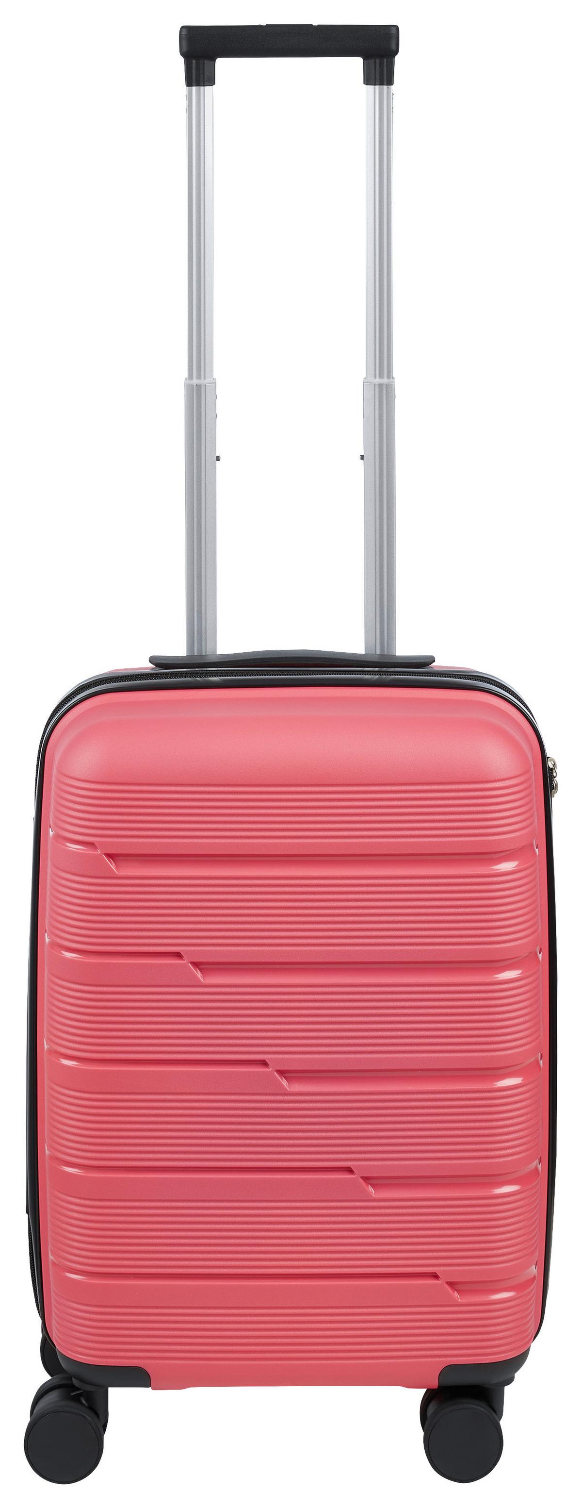 Reisekofferset Capri Pink, 3-teilig - Pink, KONVENTIONELL, Kunststoff/Textil - Mömax