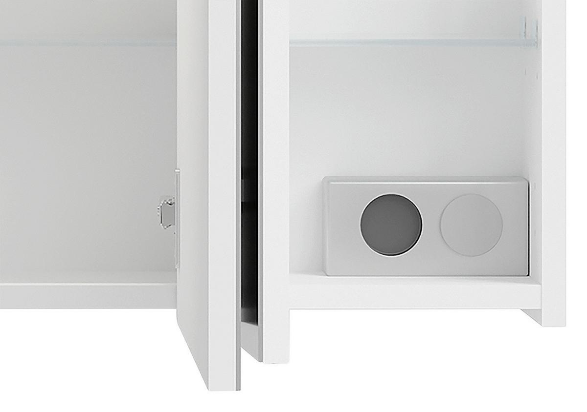 Spiegelschrank Spree Weiß - MODERN, Glas/Holzwerkstoff (90/60/20cm) - MID.YOU