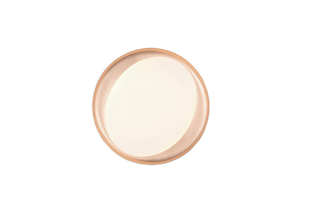 Deckenleuchte Zeta Schwarz/Gold max. 24 Watt - Goldfarben/Schwarz, Design, Kunststoff (48,5/48,5/7cm)