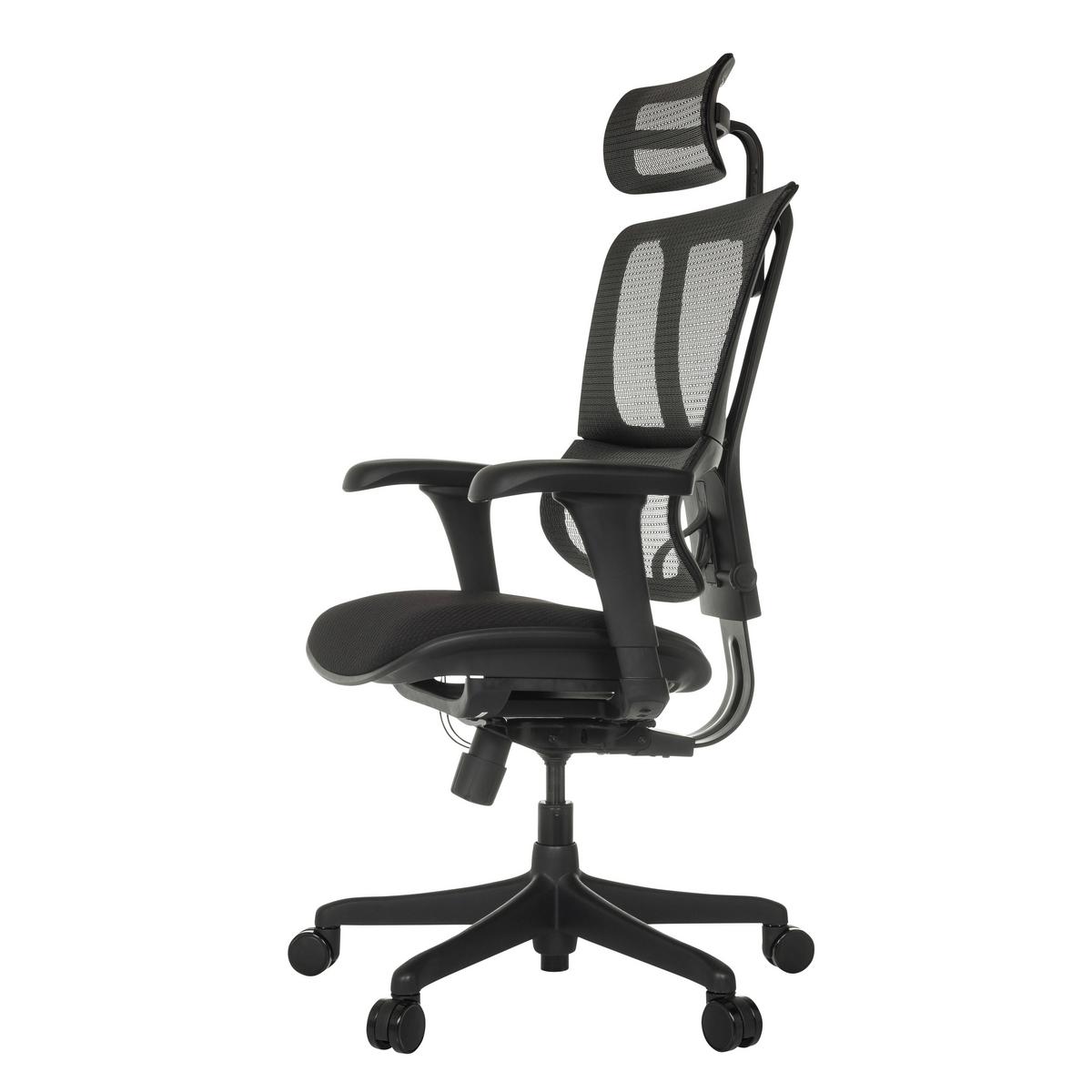 Drehstuhl Ergohuman Slim Eco F Gen2 Schwarz - Schwarz, MODERN, Kunststoff/Textil (69/112 - 134/63cm) - MID.YOU