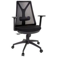 Pisarniški Stol Falun Basic, Črna - črna, Basics, umetna masa/tekstil (64/100/60cm) - MID.YOU