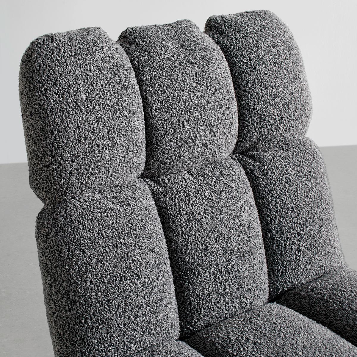 KRZESŁO MALU - czarny/szary, Modern, metal/tkanina (53/68/83cm) - Bessagi Home