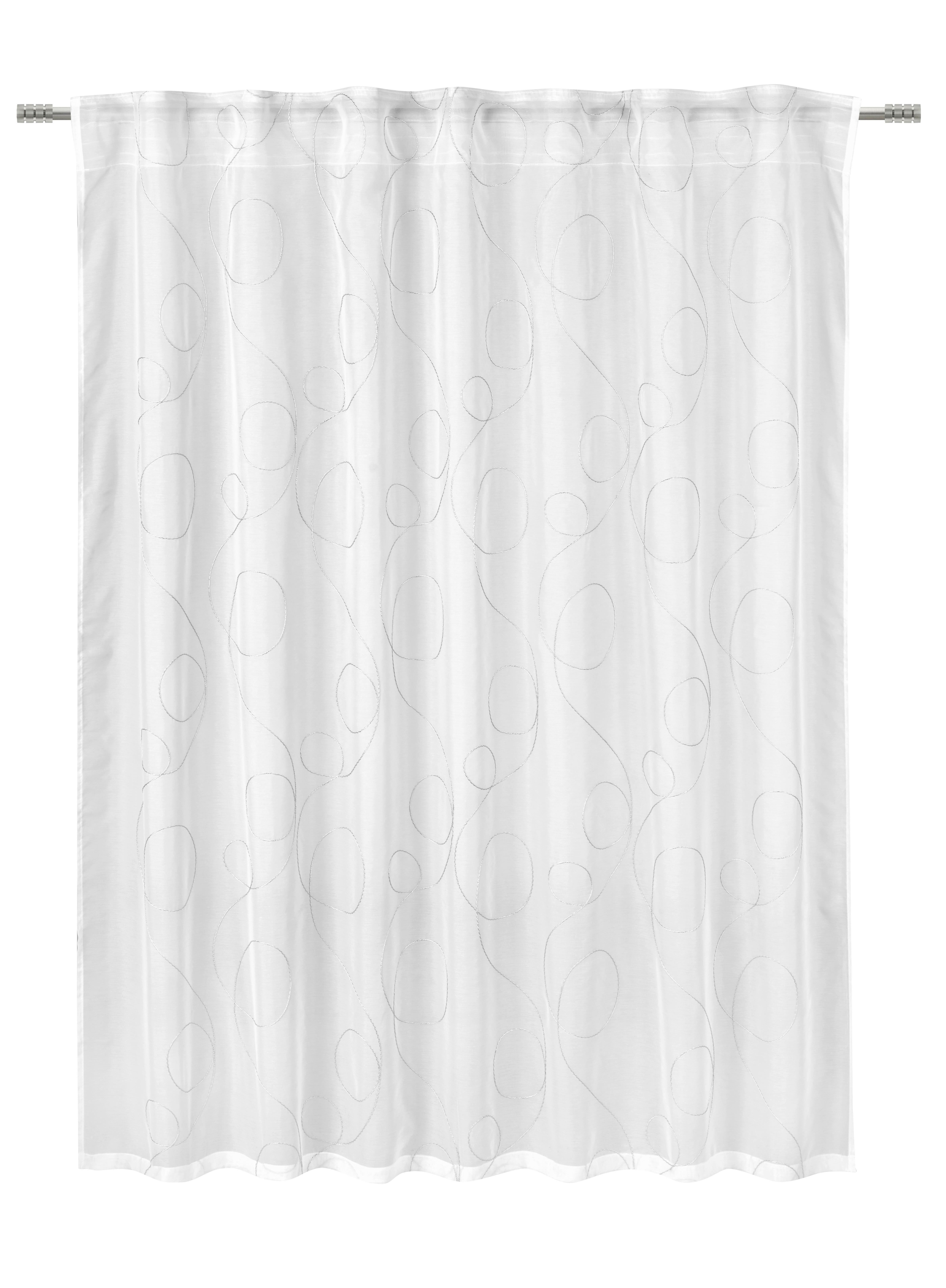 Fertigstore Marion Store Weiß/Anthrazit ca. 140x145cm - Anthrazit/Weiß, MODERN, Textil (140/145cm) - Mömax